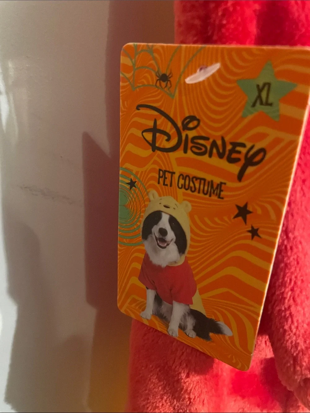 Disney Winnie the Pooh Red and Yellow Dog Hoodie